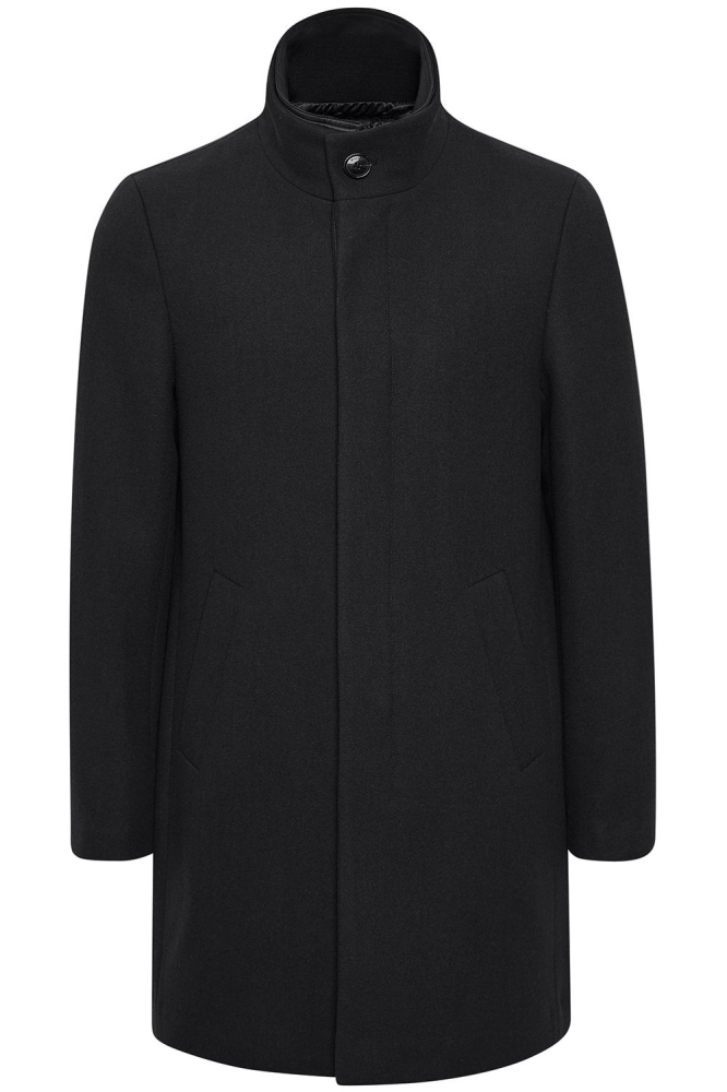 Matinique zwarte heren jas | Vooraanzicht