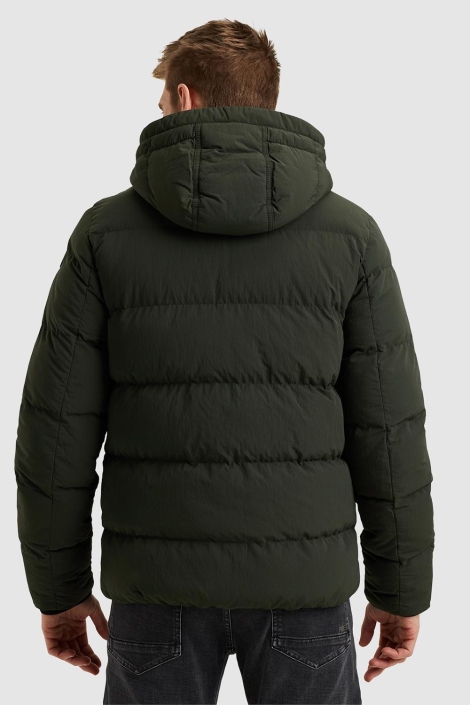 PME legend groene heren jas | Model achteraanzicht