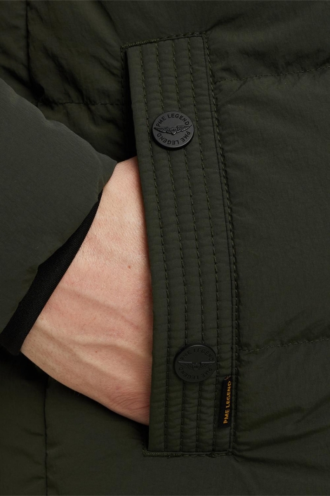 PME legend groene heren jas | Close up