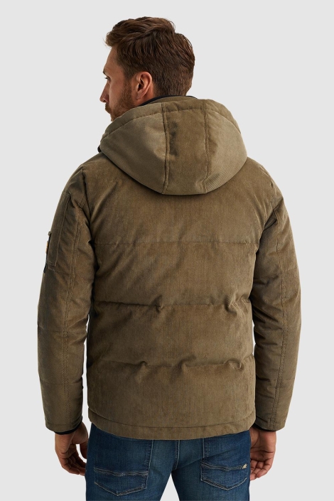 PME legend groene heren jas | Model achteraanzicht