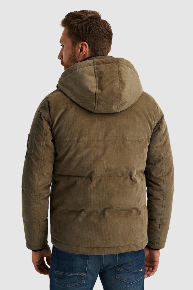 PME legend groene heren jas | Model achteraanzicht