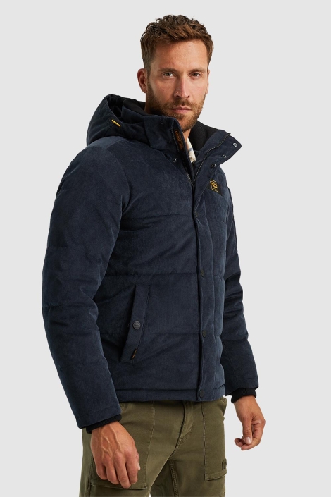 PME legend blauwe heren jas | Model vooraanzicht