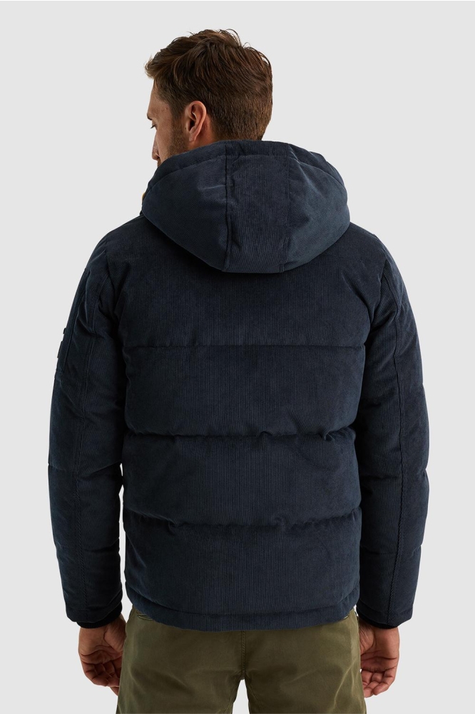 PME legend blauwe heren jas | Model achteraanzicht