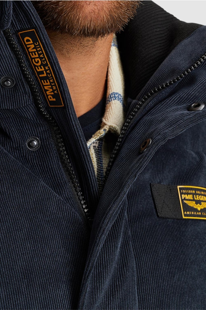 PME legend blauwe heren jas | Close up
