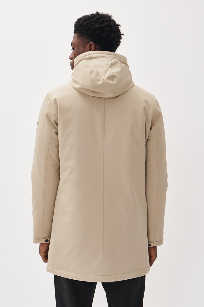 Matinique beige heren jas | Model achteraanzicht