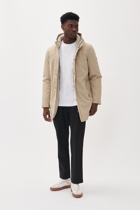 Matinique beige heren jas | Model