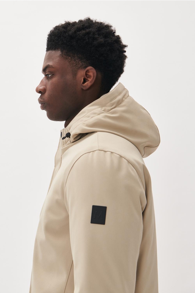 Matinique beige heren jas | Close up