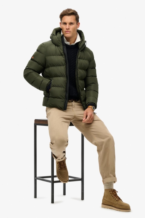 Superdry groene heren jas | Model