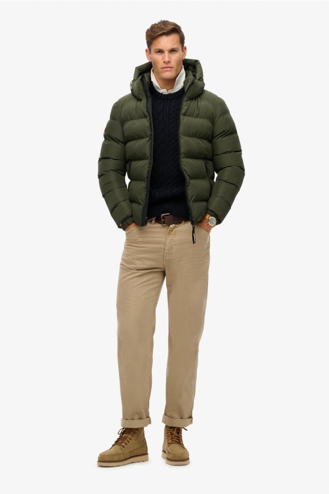 Superdry groene heren jas | Model