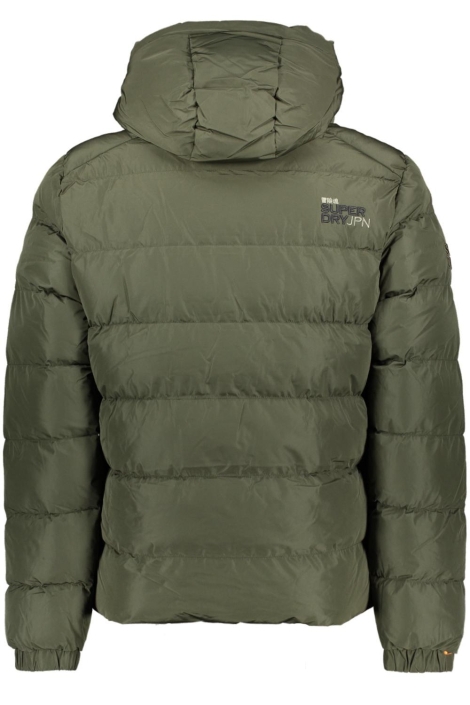 Superdry groene heren jas | Achteraanzicht