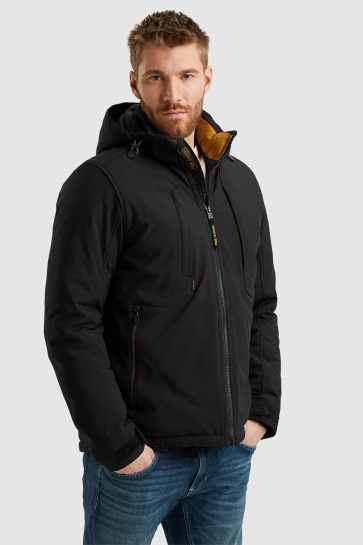 PME legend semi long jacket hawkdown soft she Zwart