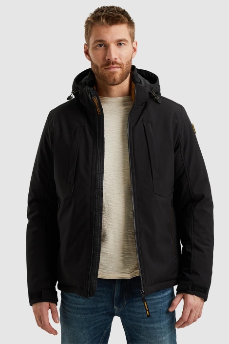 PME legend zwarte heren jas | Model vooraanzicht
