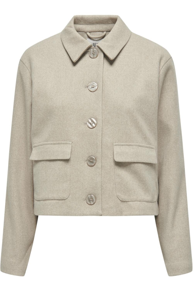 Jacqueline de Yong camel dames jas | Vooraanzicht