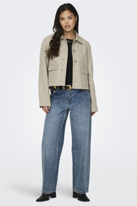 Jacqueline de Yong camel dames jas | Model