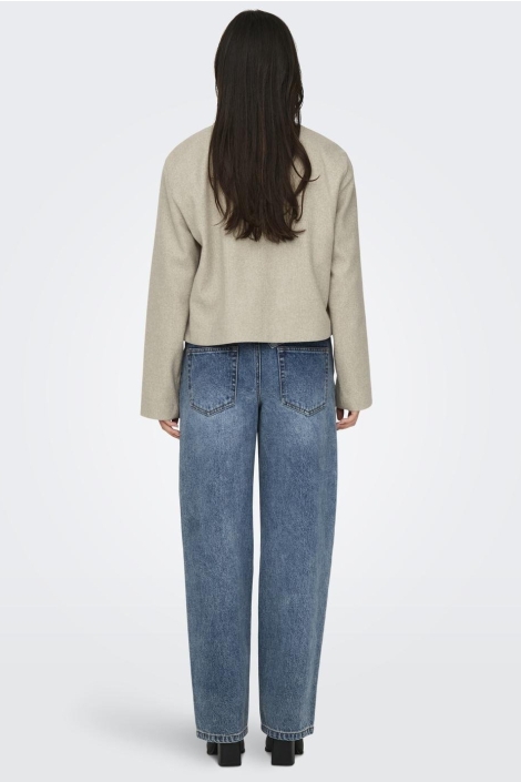 Jacqueline de Yong camel dames jas | Model achteraanzicht