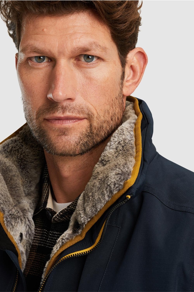 PME legend blauwe heren jas | Close up