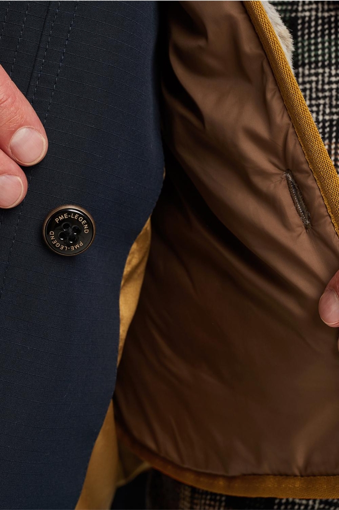 PME legend blauwe heren jas | Close up