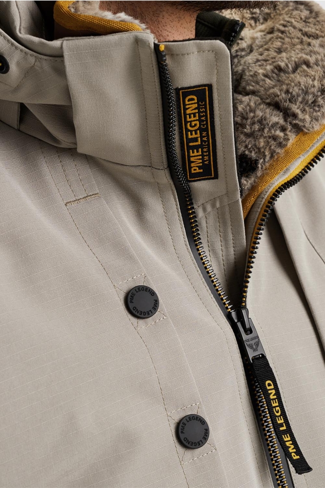PME legend beige heren jas | Close up