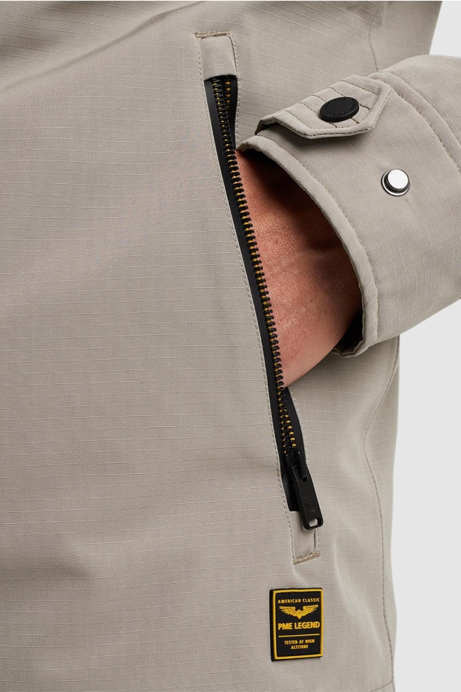 PME legend beige heren jas | Close up
