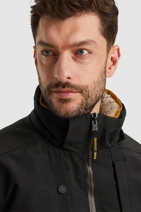 PME legend zwarte heren jas | Close up