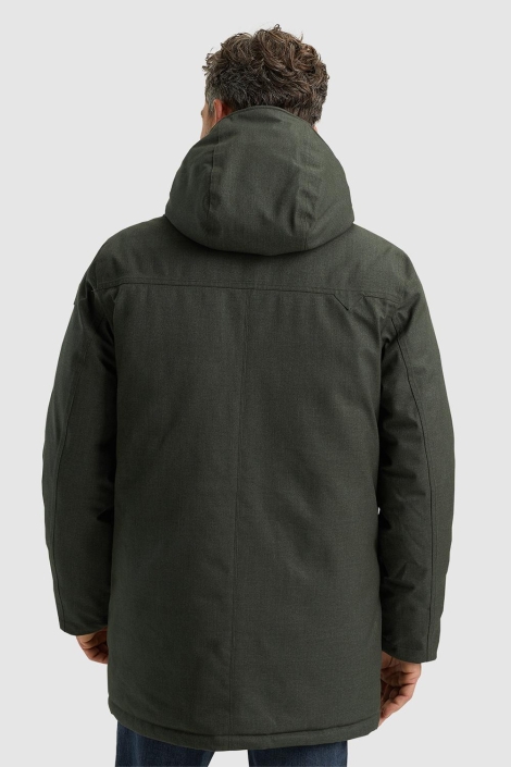 Vanguard groene heren jas | Model achteraanzicht