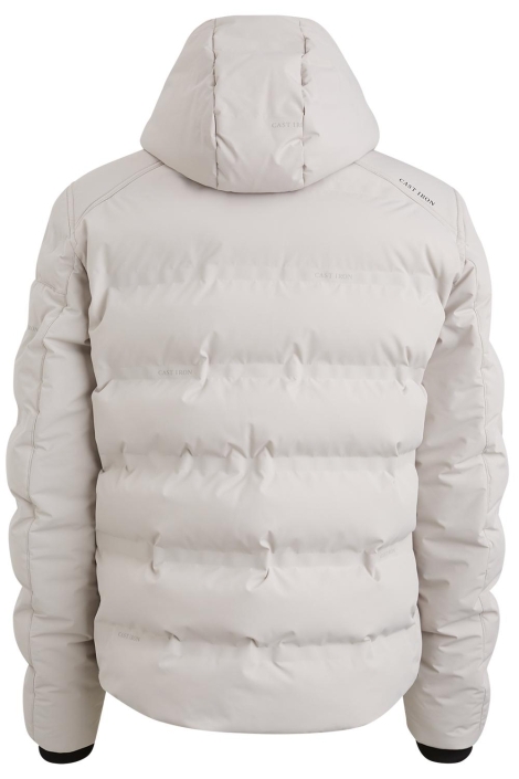 Cast Iron grijze heren jas | Achteraanzicht