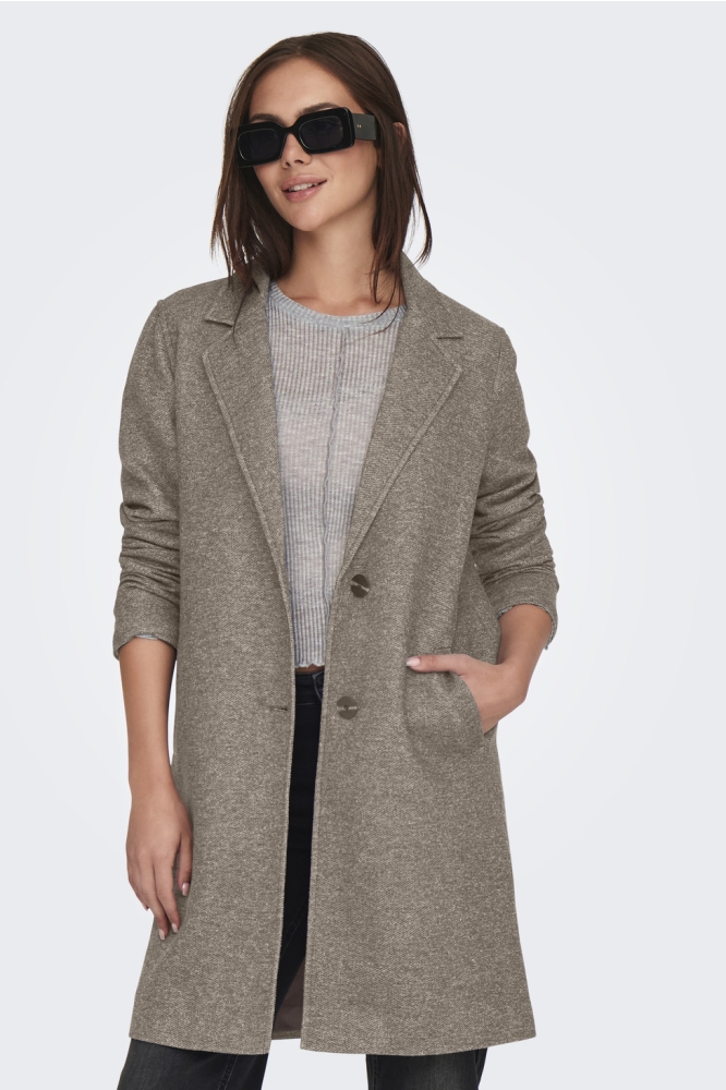 Only camel dames jas | Model vooraanzicht