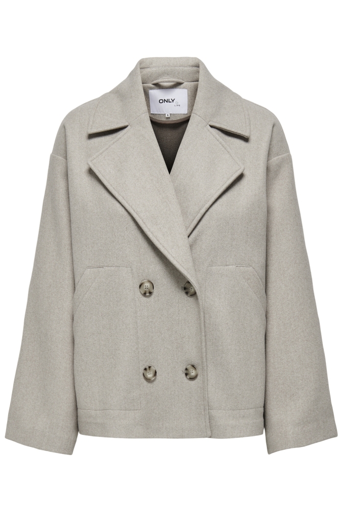 Only taupe dames jas | Vooraanzicht