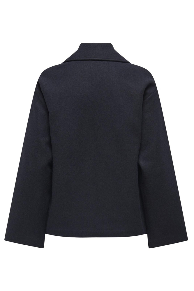 Only blauwe dames jas | Achteraanzicht