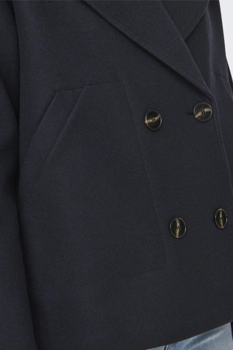 Only blauwe dames jas | Close up