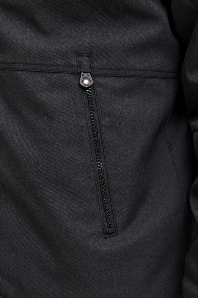 Jack & Jones zwarte heren jas | Kleurstaal