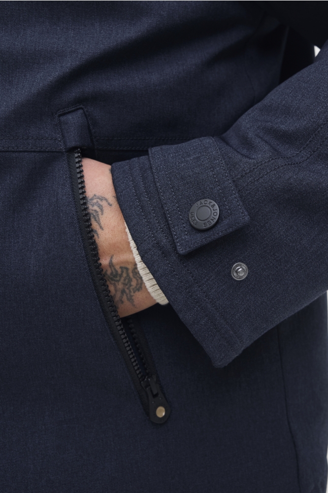 Jack & Jones blauwe heren jas | Kleurstaal