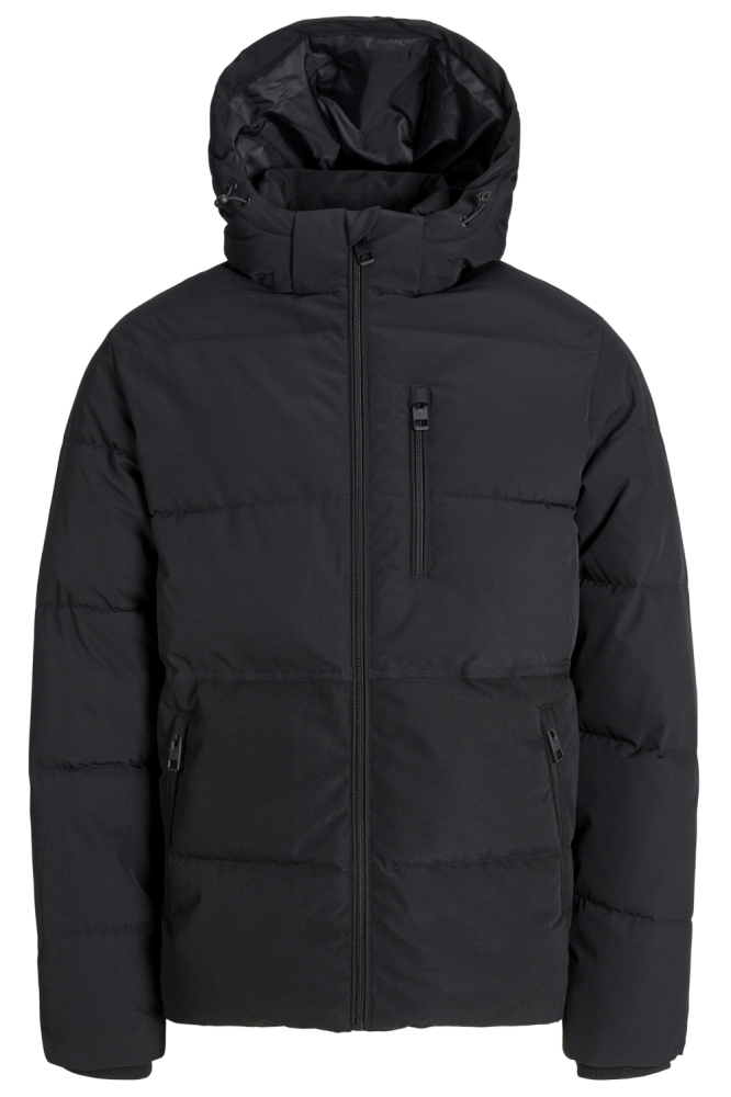 Jack & Jones zwarte heren jas | Vooraanzicht