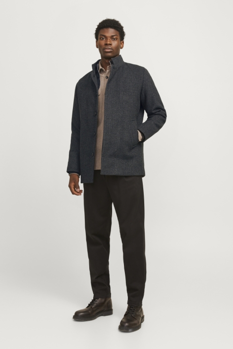 Jack & Jones grijze heren jas | Model
