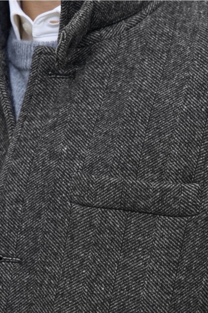 Jack & Jones grijze heren jas | Kleurstaal