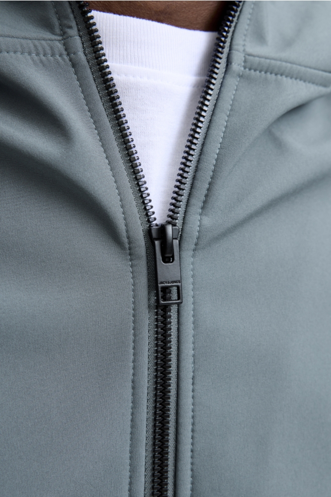 Jack & Jones blauwe heren jas | Close up