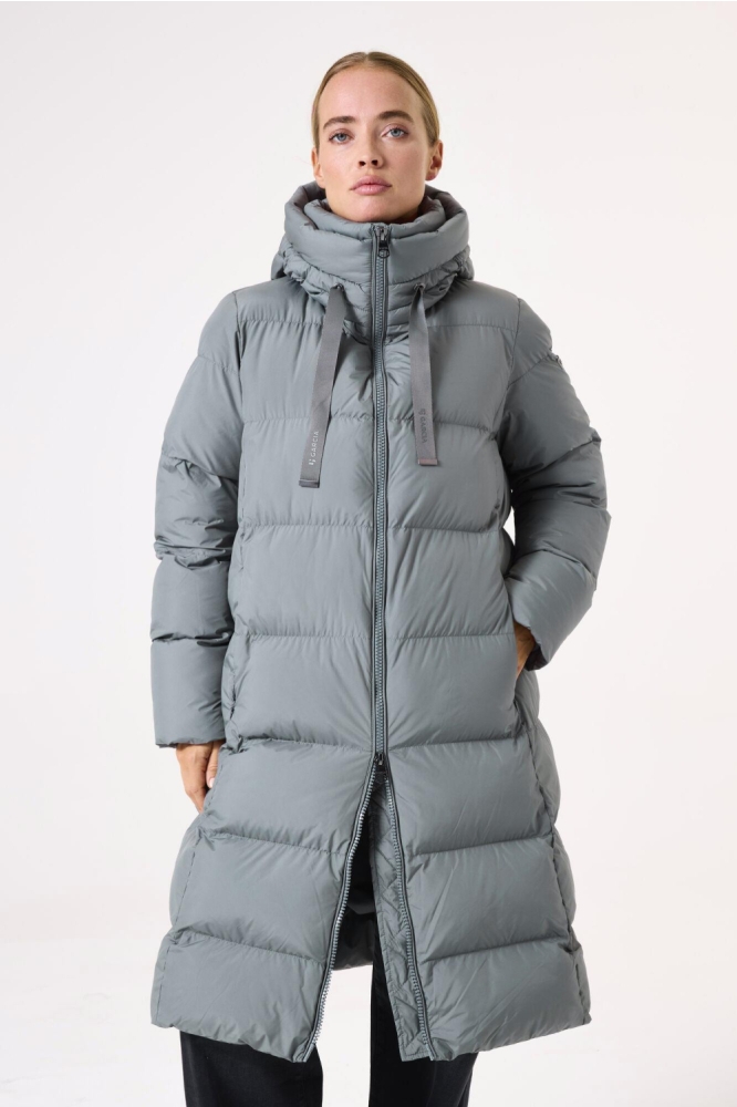 Garcia groene dames jas | Model vooraanzicht