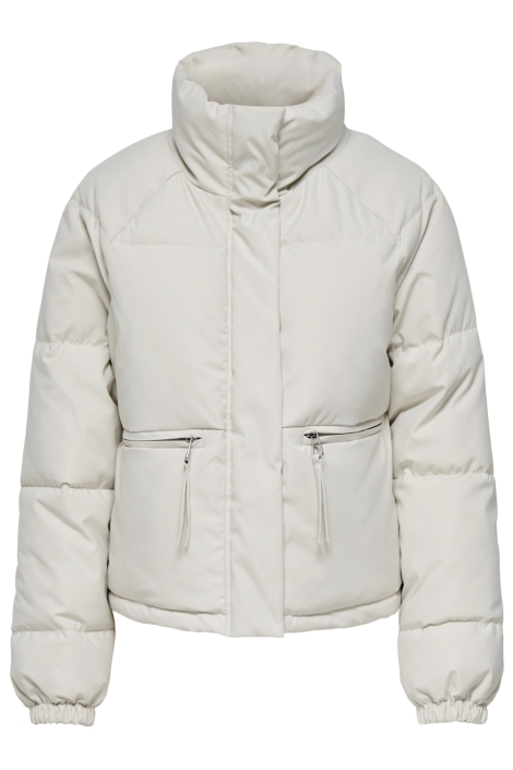 Jacqueline de Yong beige dames jas | Vooraanzicht