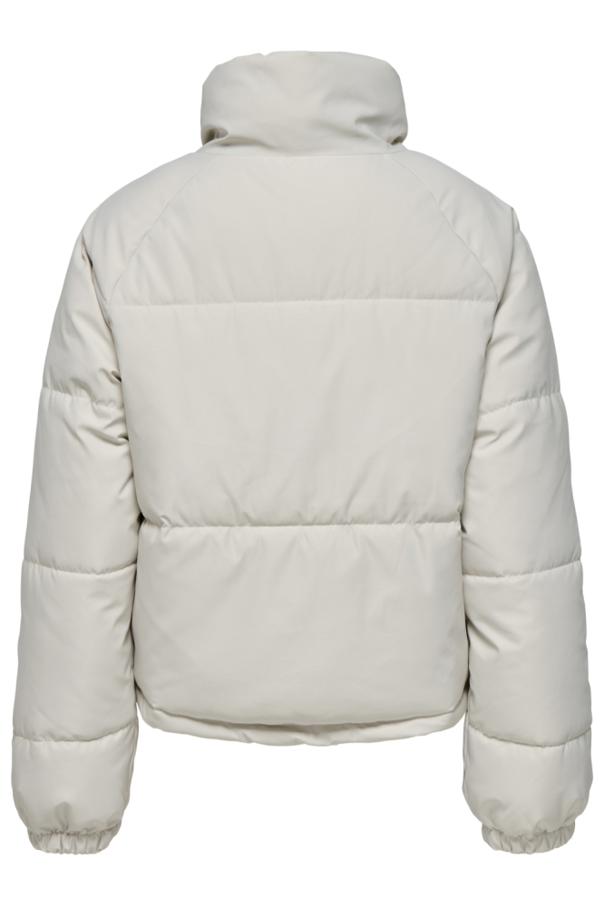 Jacqueline de Yong beige dames jas | Achteraanzicht