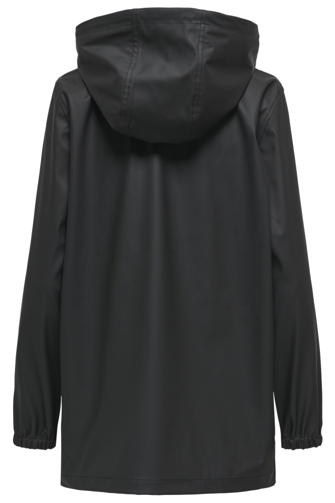 Jacqueline de Yong zwarte dames jas | Achteraanzicht