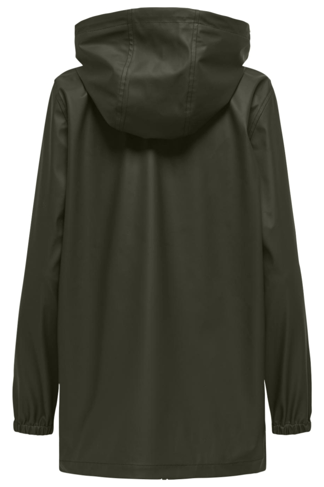 Jacqueline de Yong groene dames jas | Achteraanzicht