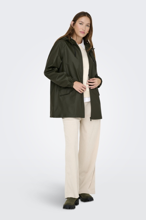 Jacqueline de Yong groene dames jas | Model