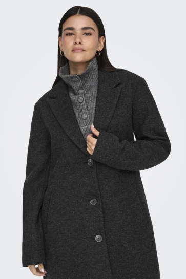 Jacqueline de Yong JDYECHO LIFE COAT OTW NOOS 15329959 BLACK/MELANGE