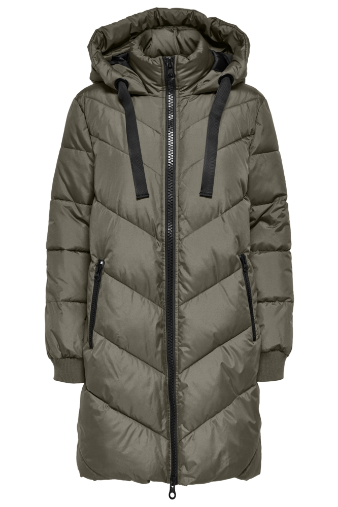 Jacqueline de Yong groene dames jas | Vooraanzicht