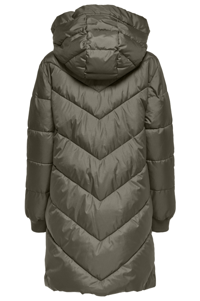 Jacqueline de Yong groene dames jas | Achteraanzicht