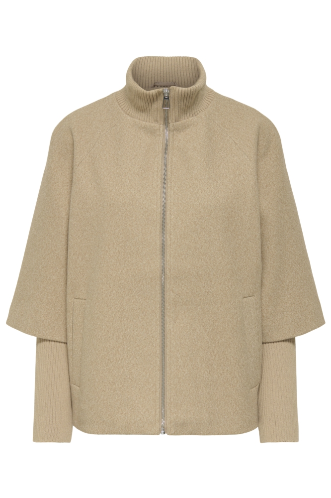 Jacqueline de Yong camel dames jas | Vooraanzicht