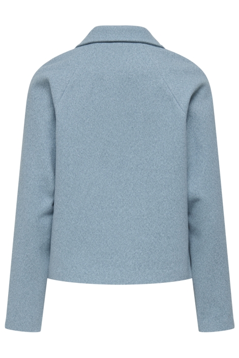 Jacqueline de Yong blauwe dames jas | Achteraanzicht