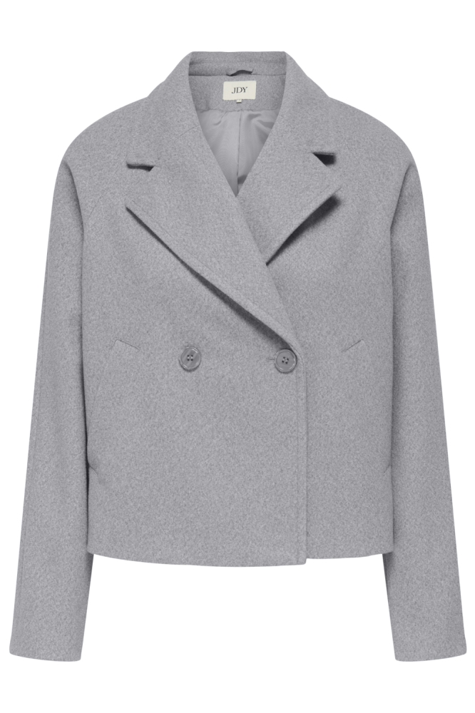 Jacqueline de Yong grijze dames jas | Vooraanzicht