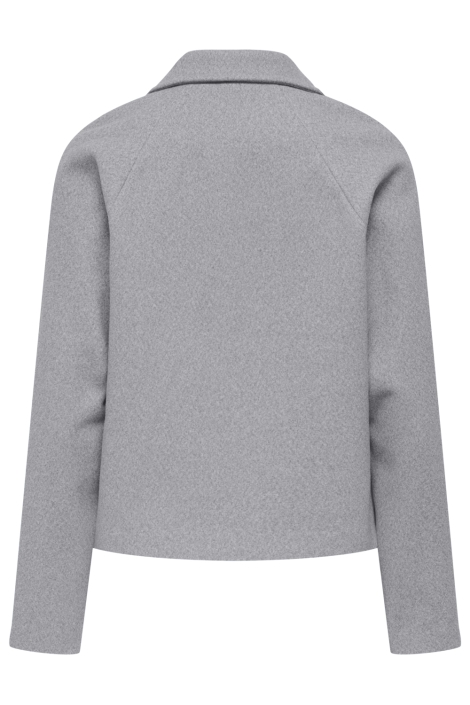 Jacqueline de Yong grijze dames jas | Achteraanzicht