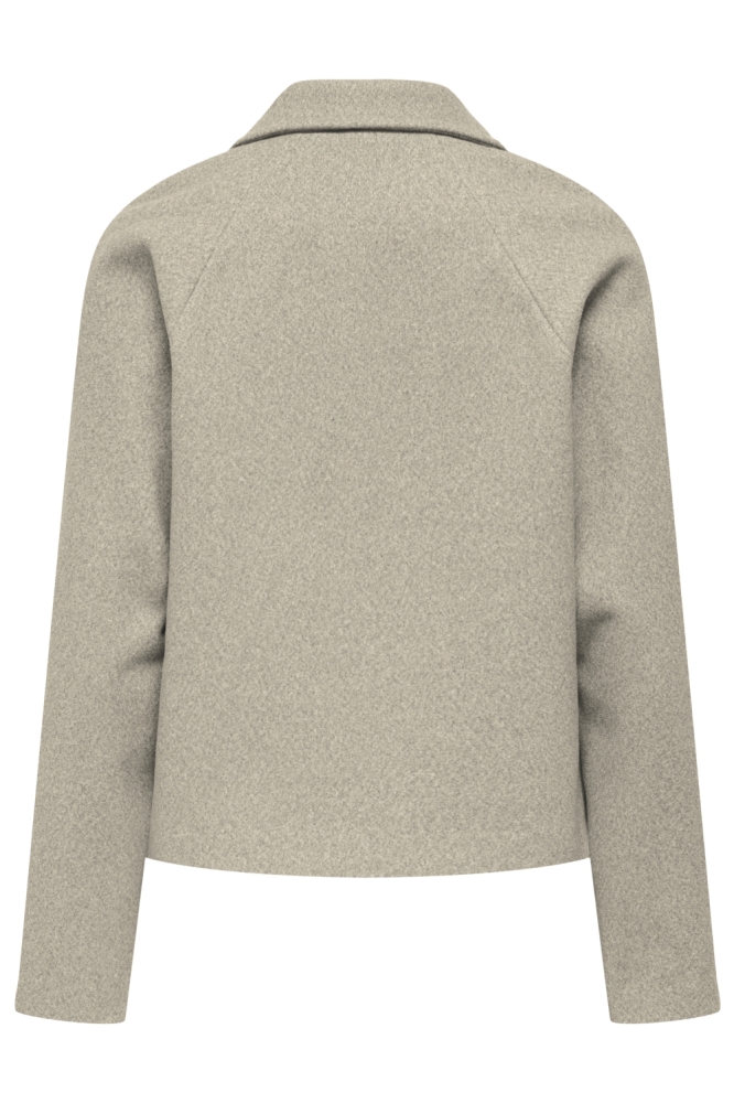 Jacqueline de Yong beige dames jas | Achteraanzicht